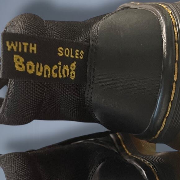 Women's Size 5 Dr. Martens - Bonny Tech Black Element & Black Poly Combat Boots - Picture 7 of 9